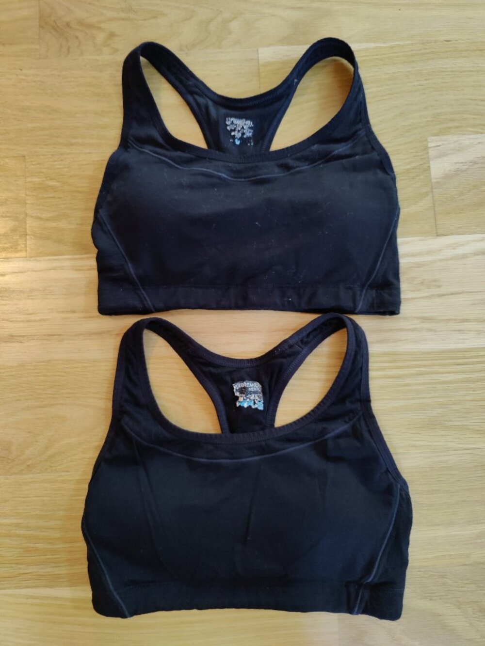 Two Icebreaker Cool-Lite Merino Sports Bras, Size S